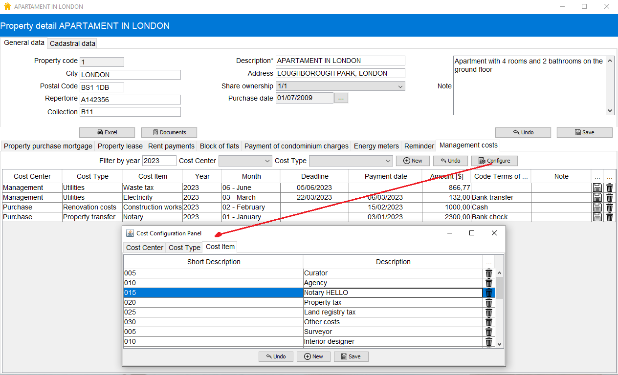 Real estate Cost management